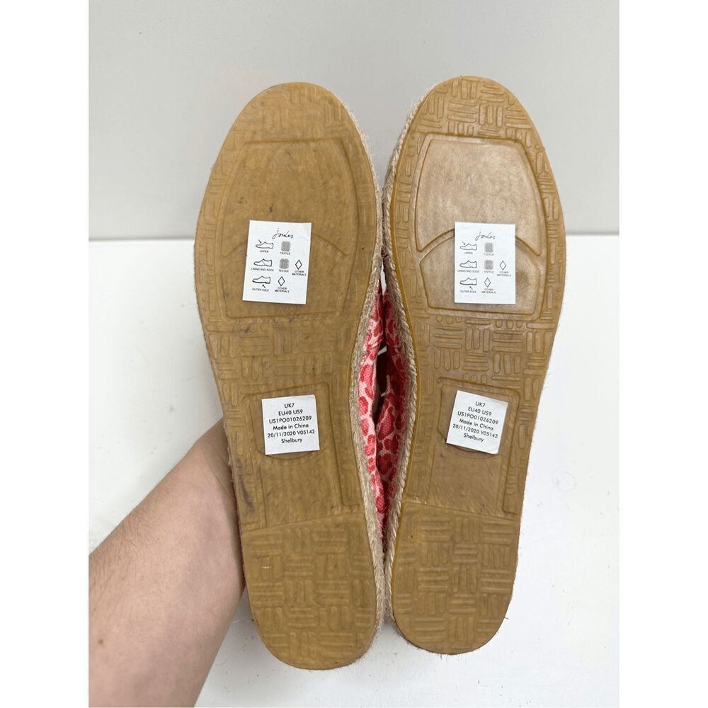 Joules Espadrilles Womens Size 9US Pink Leopard Print Slip On Shelbury Shoes NEW - Picture 10 of 10